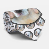 クランバースパニエル犬絵画ズ – かわいいオリジナルドッグアート ネクタイ (ロール)