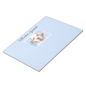 クランバースパニエル犬絵画ズ – かわいいオリジナルドッグアート ノートパッド (アングル)