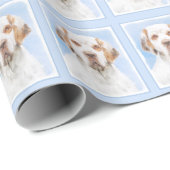 クランバースパニエル犬絵画ズ – かわいいオリジナルドッグアート ラッピングペーパー (ロールコーナー)