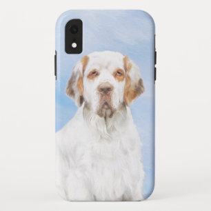 クランバースパニエル犬絵画ズ – かわいいオリジナルドッグアート iPhone XRケース