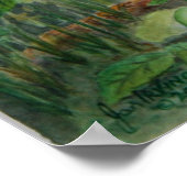 クランバースパニエル犬-春ウッドランドプリント ポスター (角)