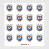 クランバードタータンチェックノット&フラグ シール (シート)