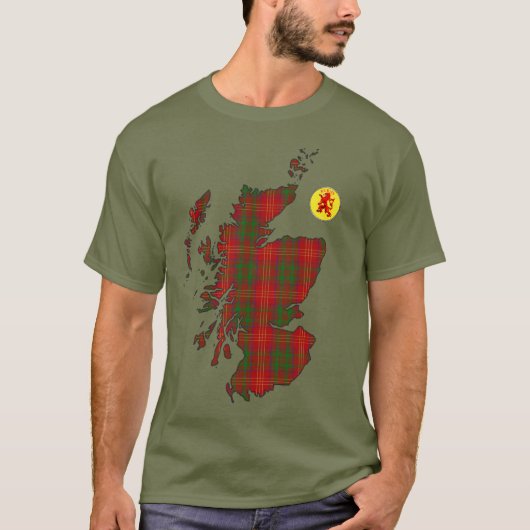 クランバーンズ[編集]タータンチェックマップ Tシャツ (正面)