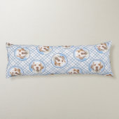 クランバー絵を描スパニエル犬の可愛いオリジナルペットドッグアート ボディピロー (裏面)