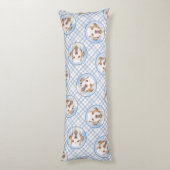 クランバー絵を描スパニエル犬の可愛いオリジナルペットドッグアート ボディピロー (裏面 (縦))