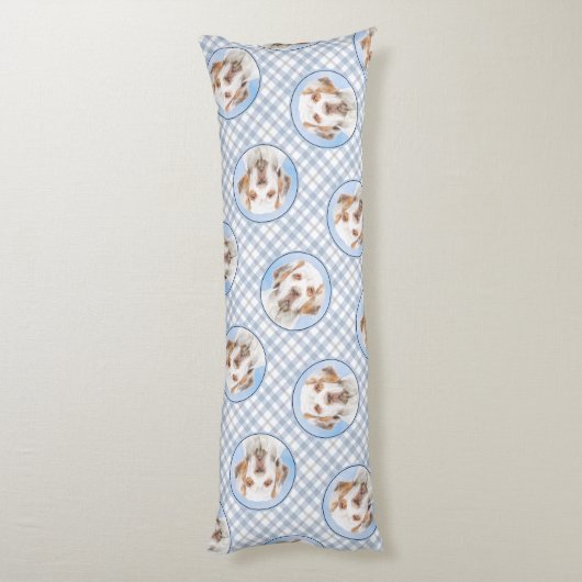 クランバー絵を描スパニエル犬の可愛いオリジナルペットドッグアート ボディピロー (裏面 (縦))