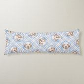 クランバー絵を描スパニエル犬の可愛いオリジナルペットドッグアート ボディピロー (正面)