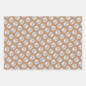 クランバー絵を描スパニエル犬の可愛いオリジナルペットドッグアート ラッピングペーパーシート (正面3)