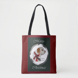 クランバー・スパニエル クリスマス トートバッグ