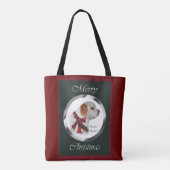 クランバー・スパニエル クリスマス トートバッグ (裏面)