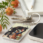 クランパスキッズインバスケットクリスマスホリデークリスマス キーホルダー (正面右)