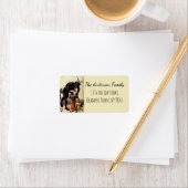 クランパスキッズinバスケットヴィンテージクリスマスクリスマス ラベル (インサイチュ)