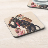 クランパスキッドナップガールズヴィンテージホリデークリスマス コースター (左側)