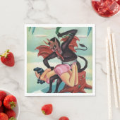 クランパスクリスマス スタンダードランチョンナプキン (インサイチュ)