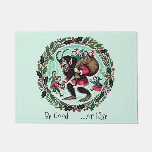 クランパスクリスマス ドアマット (正面)