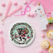 クランパスクリスマス ペーパープレート (パーティー)