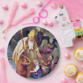 クランパスクリスマス ペーパープレート (パーティー)