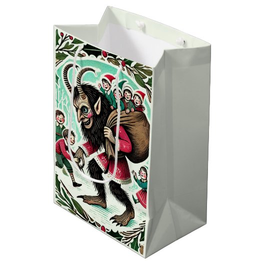 クランパスクリスマス ミディアムペーパーバッグ (正面アングル)