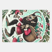 クランパスクリスマス ラッピングペーパーシート (正面3)