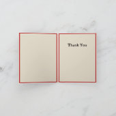 クランパスサインのおもちゃからクリスマス運の挨拶 サンキューカード (内部)