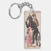 クランパススカリングガールズヴィンテージデーモンクリスマス キーホルダー (正面左)