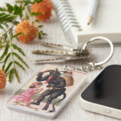 クランパススカリングガールズヴィンテージデーモンクリスマス キーホルダー (正面右)