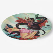 クランパススパンキングレディークリスマス ペーパープレート (アングル)