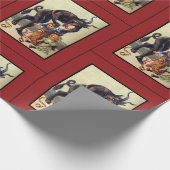 クランパスラッピング紙赤 ラッピングペーパー (角)