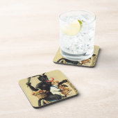 クランパスロッキングホースデーモンホリデークリスマスクリスマス コースター (右側)