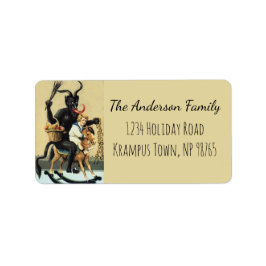 クランパスロッキングホース悪い悪魔クリスマスクリスマス ラベル