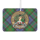 クランパターソンクレストオーバータータンチェック カーエアーフレッシュナー (正面)