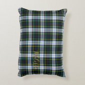 クランパーソナライズされたゴードンタータンチェックプレイド名 アクセントクッション (裏面(縦))