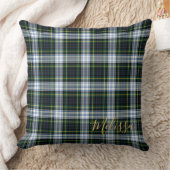 クランパーソナライズされたゴードンタータンチェックプレイド名 クッション (ブランケット)