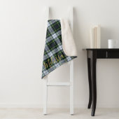 クランパーソナライズされたゴードンタータンチェックプレイド名 シェルパブランケット (インサイチュ)