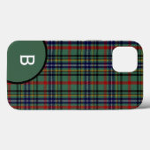 クランビスセットプレイドモノグラムの Case-Mate iPhoneケース (裏面 (横))