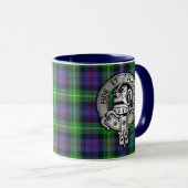 クランファルカーソンクレスト&タータンチェック マグカップ (正面右)