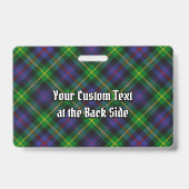 クランファルカーソンタータンチェックバッジ バッジ (裏面)