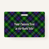 クランファルカーソンタータンチェックバッジ バッジ (裏面)