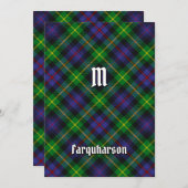 クランファルカーソンタータンチェック招待状 招待状 (正面/裏面)