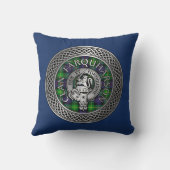 クランファーカーソンクレスト&タータンチェックノット クッション (裏面)