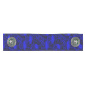 クランファーカーソンクレスト&タータンチェックノット ショートテーブルランナー (横)