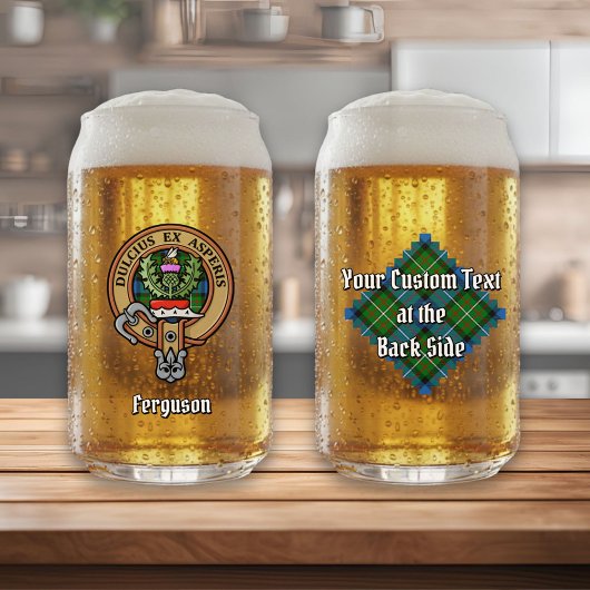 クランファーガソンクレストオーバータータンチェック ガラス缶