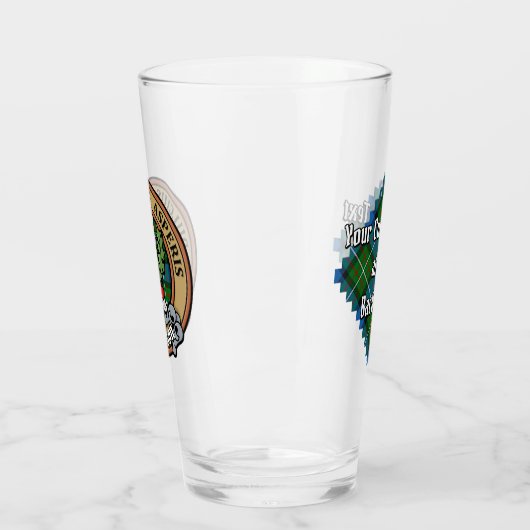 クランファーガソンクレストオーバータータンチェック タンブラーグラス (左)