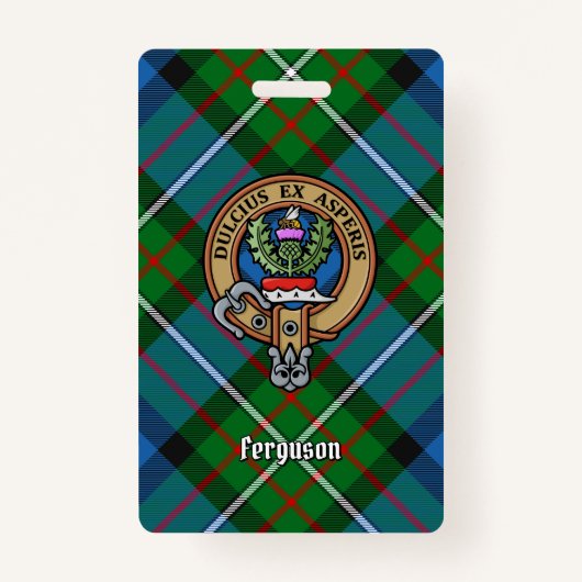 クランファーガソンクレストオーバータータンチェック バッジ (正面)