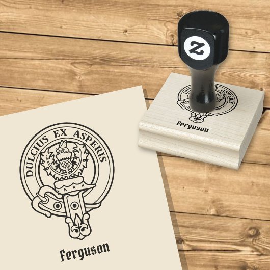 クランファーガソンクレストゴム印 ラバースタンプ