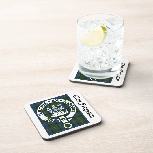 クランファーガソンクレストタータンチェック コースター (右側)