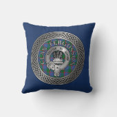 クランファーガソンクレスト&タータンチェックノット クッション (裏面)