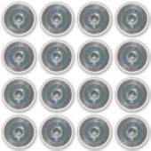 クランファーガソンクレスト&タータンチェックノット シール (正面)