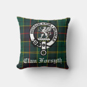 クランフォーシスクレストバッジ&タータンチェック クッション (正面)