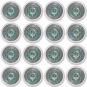 クランフォーシスクレスト&タータンチェックノット シール (正面)